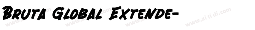 Bruta Global Extende字体转换